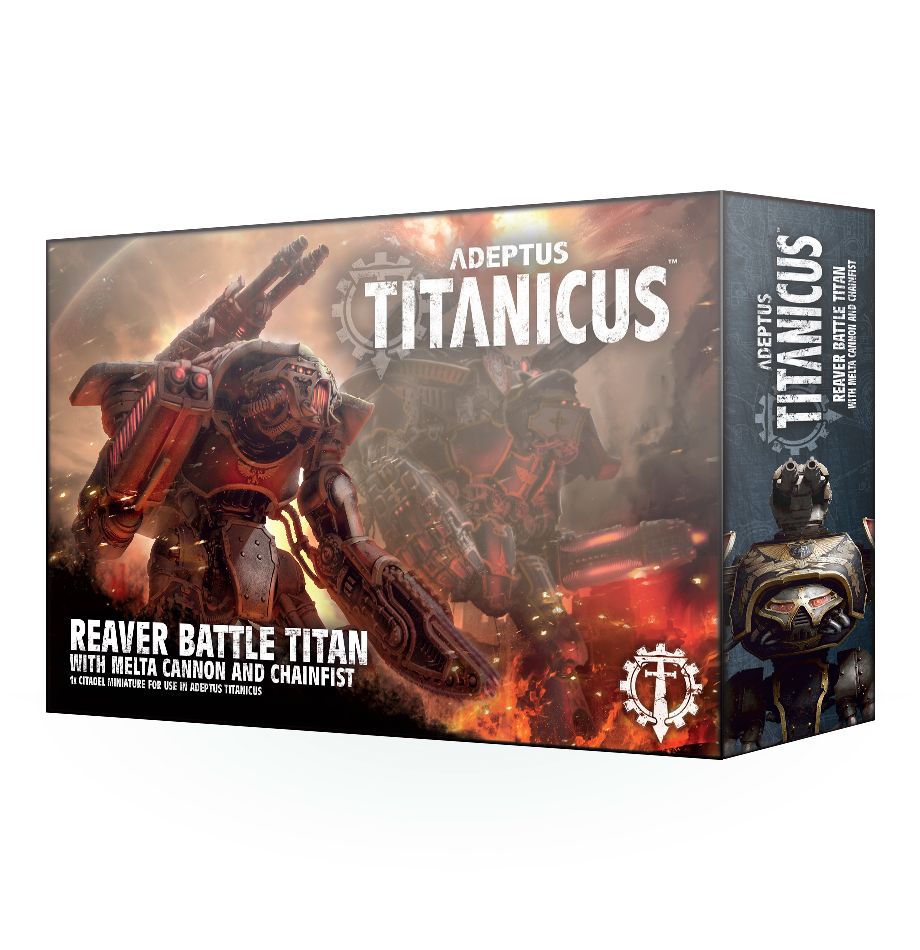 REAVER TITAN W/MELTA CANNON & CHAINFIST Adeptus Titanicus Games Workshop    | Red Claw Gaming