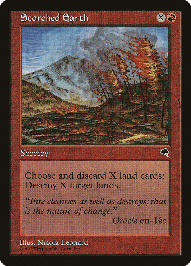 Scorched Earth [Tempest] MTG Single Magic: The Gathering    | Red Claw Gaming