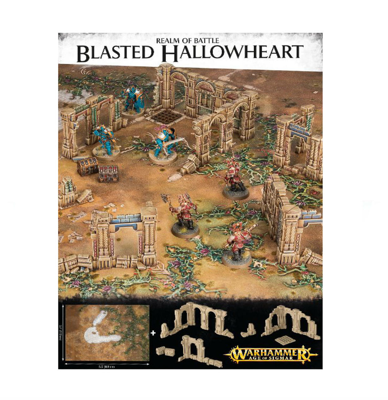 REALM OF BATTLE: BLASTED HALLOWHEART Battle Board Games Workshop    | Red Claw Gaming