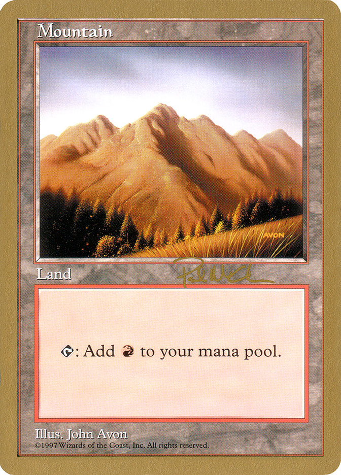 Mountain (pm444) (Paul McCabe) [World Championship Decks 1997] MTG Single Magic: The Gathering    | Red Claw Gaming