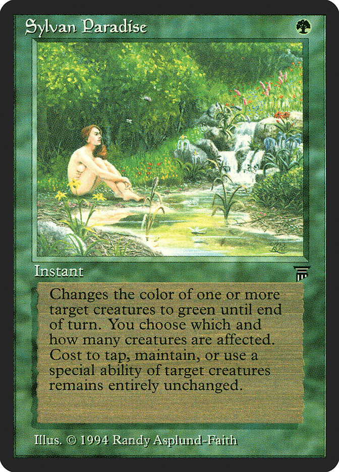 Sylvan Paradise [Legends] MTG Single Magic: The Gathering    | Red Claw Gaming
