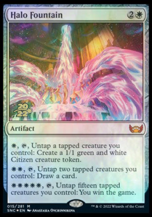 Halo Fountain [Streets of New Capenna Prerelease Promos] MTG Single Magic: The Gathering    | Red Claw Gaming