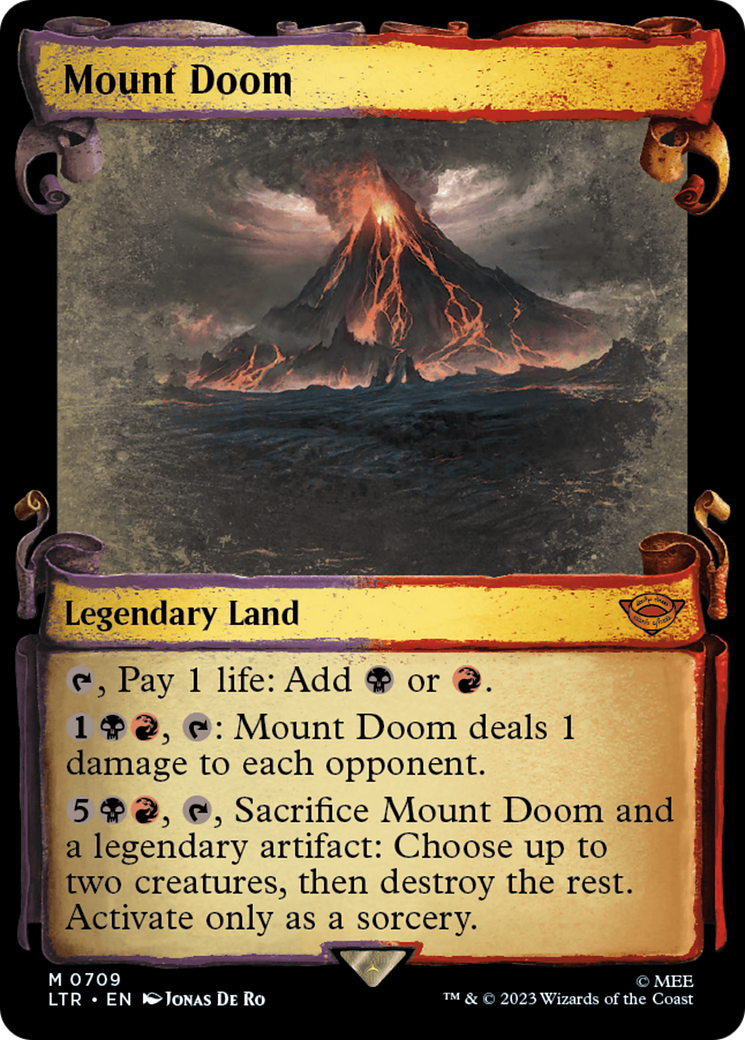 Mount Doom [The Lord of the Rings: Tales of Middle-Earth Showcase Scrolls] MTG Single Magic: The Gathering    | Red Claw Gaming