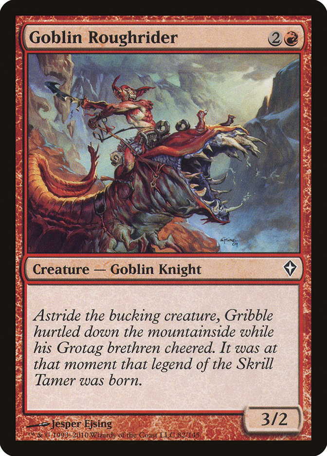 Goblin Roughrider [Worldwake] MTG Single Magic: The Gathering    | Red Claw Gaming