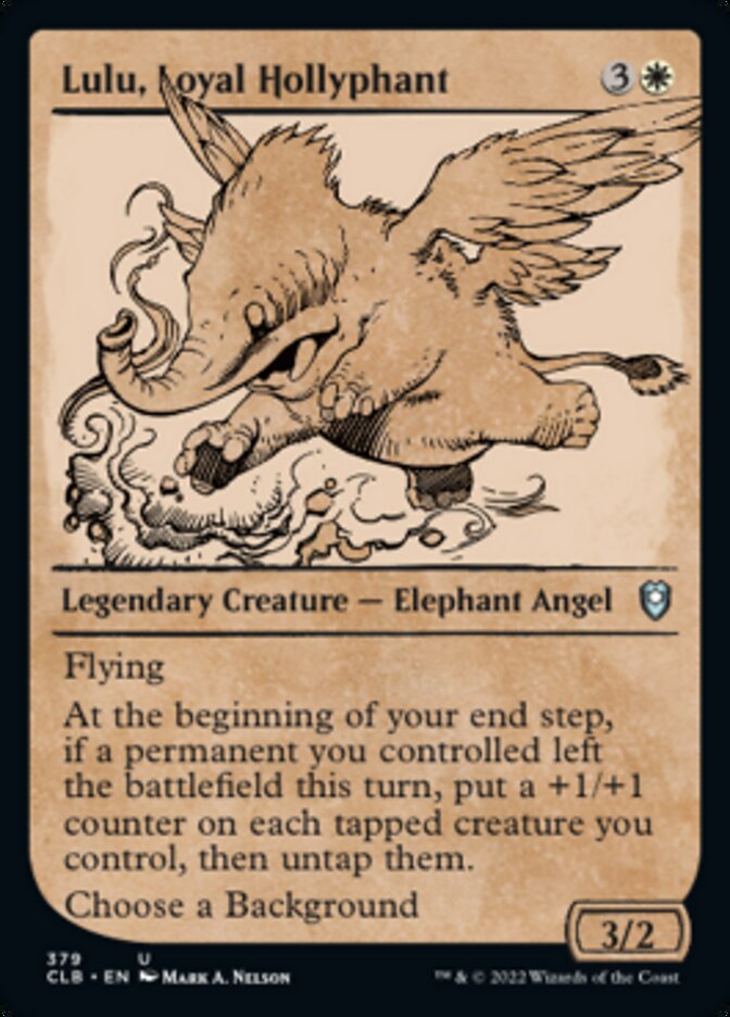 Lulu, Loyal Hollyphant (Showcase) [Commander Legends: Battle for Baldur's Gate] MTG Single Magic: The Gathering    | Red Claw Gaming