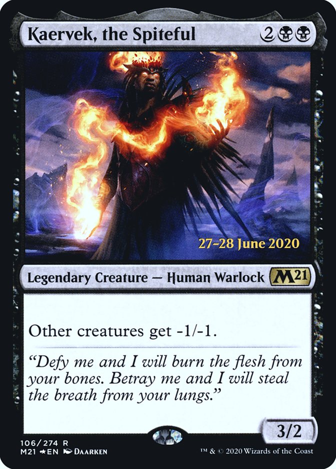Kaervek, the Spiteful [Core Set 2021 Prerelease Promos] MTG Single Magic: The Gathering    | Red Claw Gaming