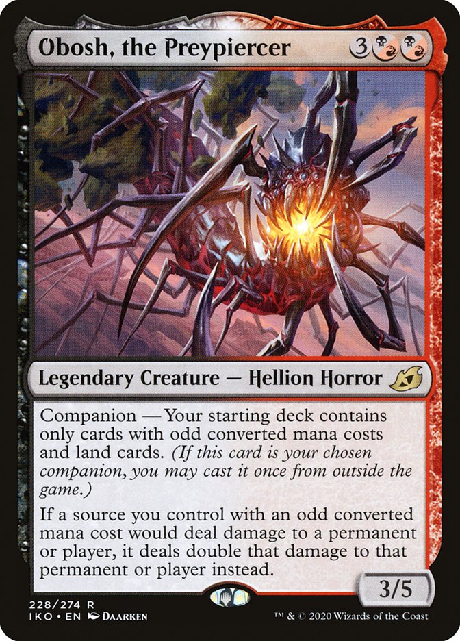 Obosh, the Preypiercer [Ikoria: Lair of Behemoths] MTG Single Magic: The Gathering    | Red Claw Gaming
