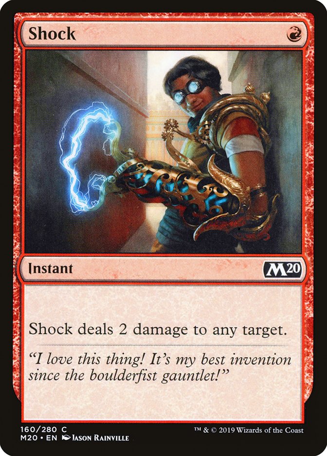 Shock [Core Set 2020] MTG Single Magic: The Gathering    | Red Claw Gaming