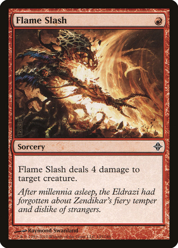 Flame Slash [Rise of the Eldrazi] MTG Single Magic: The Gathering    | Red Claw Gaming
