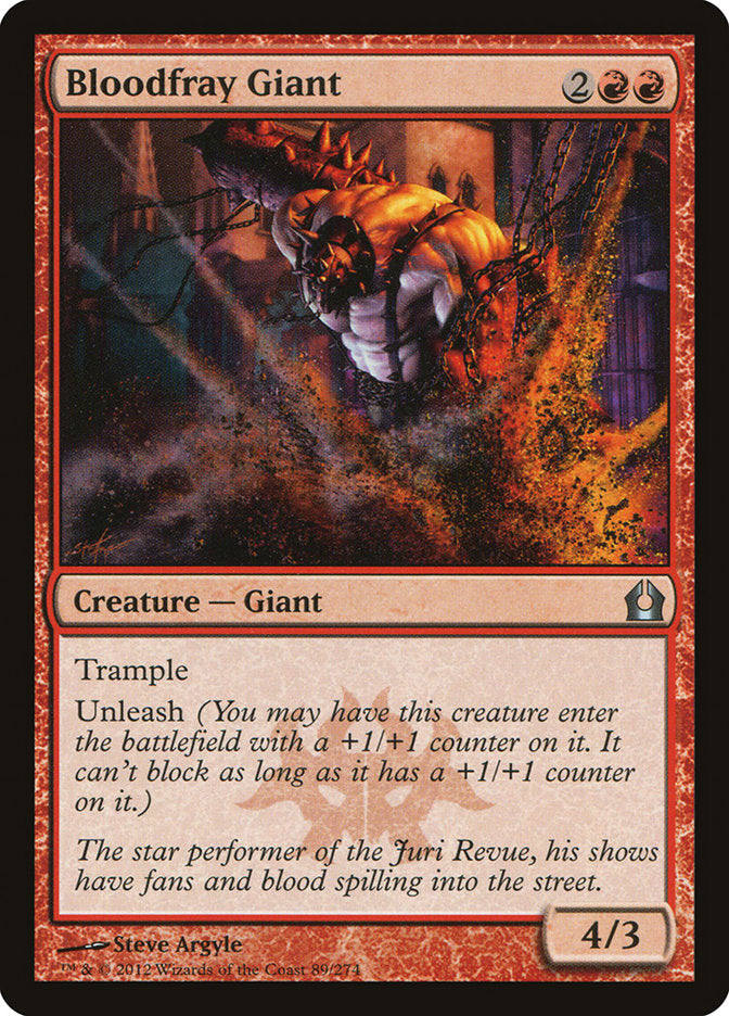 Bloodfray Giant [Return to Ravnica] MTG Single Magic: The Gathering    | Red Claw Gaming