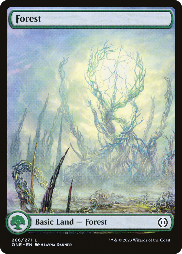 Forest (266) (Full-Art) [Phyrexia: All Will Be One] MTG Single Magic: The Gathering    | Red Claw Gaming