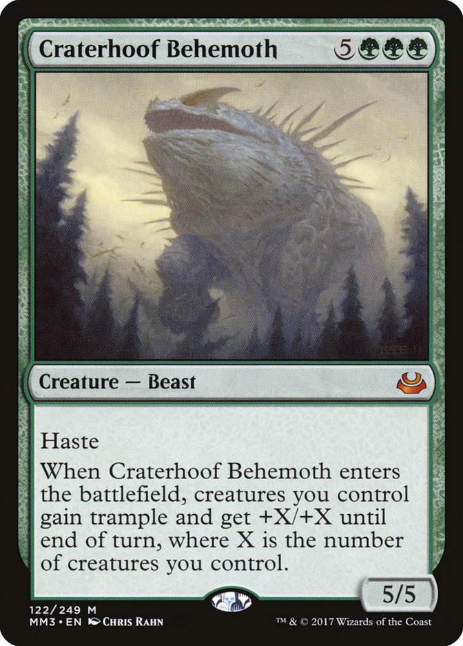 Craterhoof Behemoth [Modern Masters 2017] MTG Single Magic: The Gathering    | Red Claw Gaming