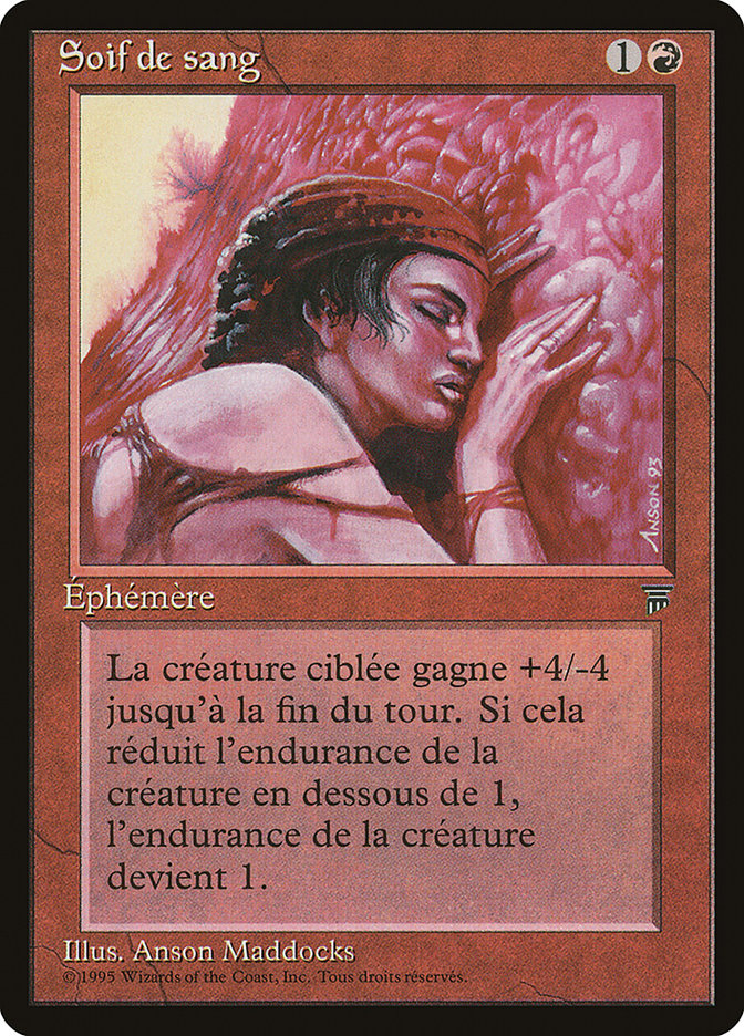 Blood Lust (French) - "Soif de sang" [Renaissance] MTG Single Magic: The Gathering    | Red Claw Gaming