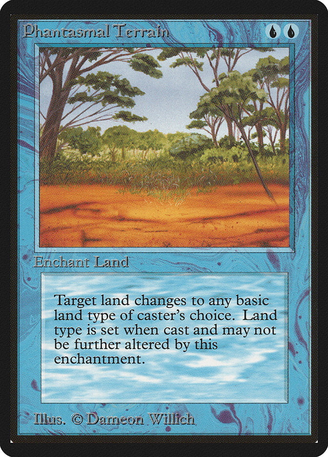 Phantasmal Terrain [Beta Edition] MTG Single Magic: The Gathering    | Red Claw Gaming