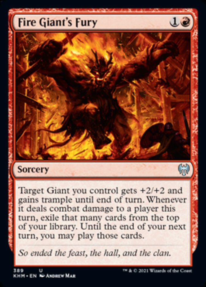 Fire Giant's Fury [Kaldheim] MTG Single Magic: The Gathering    | Red Claw Gaming