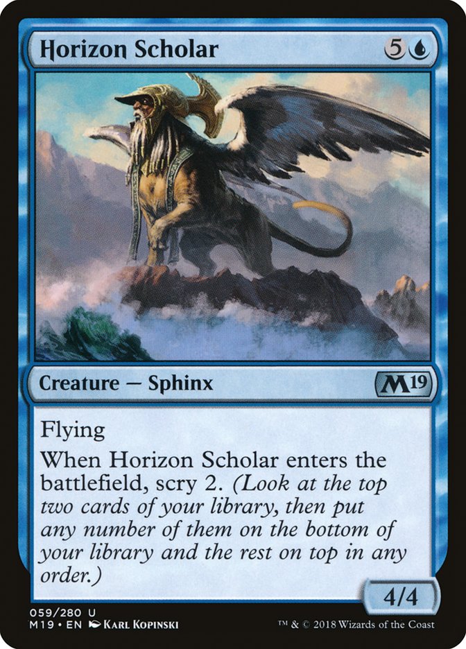 Horizon Scholar [Core Set 2019] MTG Single Magic: The Gathering    | Red Claw Gaming