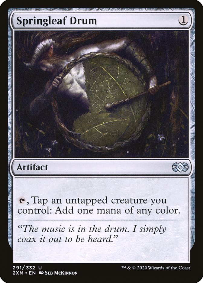 Springleaf Drum [Double Masters] MTG Single Magic: The Gathering    | Red Claw Gaming