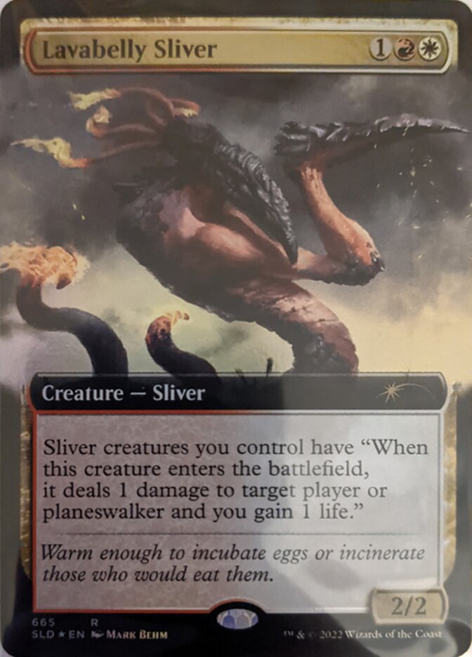 Lavabelly Sliver (Extended Art) [Secret Lair Drop Promos] MTG Single Magic: The Gathering    | Red Claw Gaming