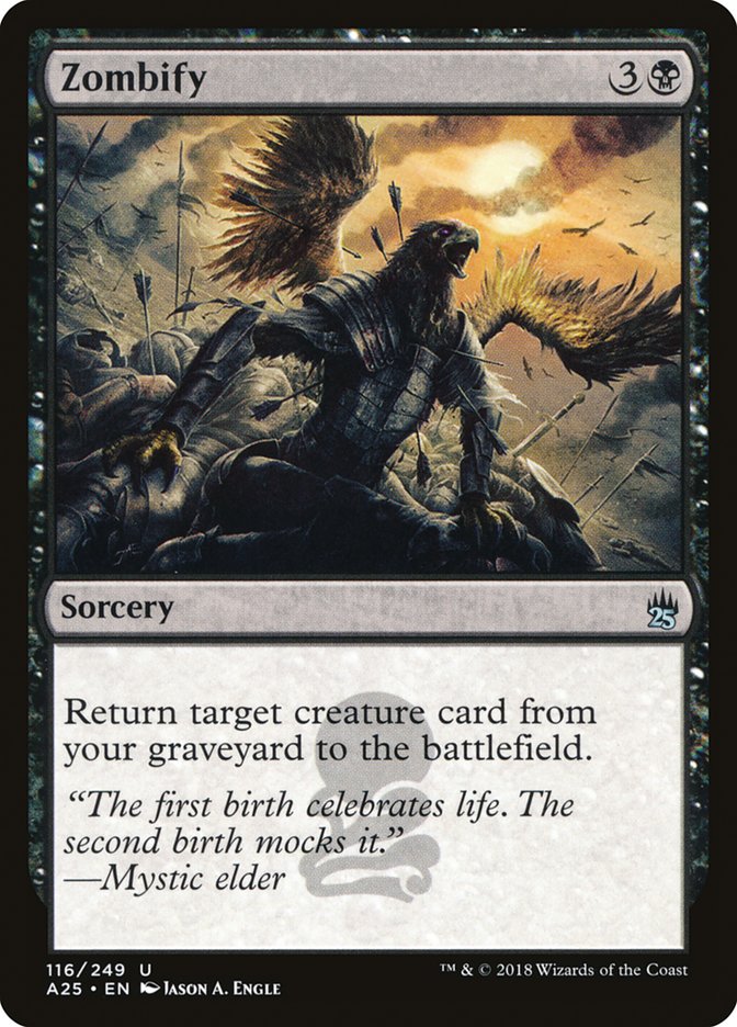 Zombify [Masters 25] MTG Single Magic: The Gathering    | Red Claw Gaming