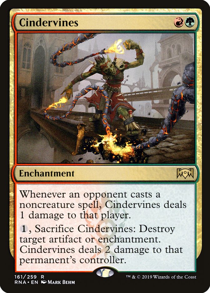 Cindervines [Ravnica Allegiance] MTG Single Magic: The Gathering    | Red Claw Gaming