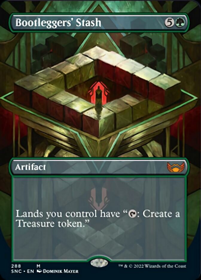 Bootleggers' Stash (Borderless Alternate Art) [Streets of New Capenna] MTG Single Magic: The Gathering    | Red Claw Gaming