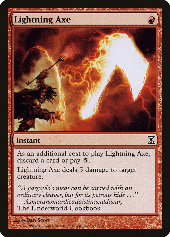 Lightning Axe [Time Spiral] MTG Single Magic: The Gathering    | Red Claw Gaming