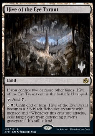 Hive of the Eye Tyrant (Promo Pack) [Dungeons & Dragons: Adventures in the Forgotten Realms Promos] MTG Single Magic: The Gathering    | Red Claw Gaming