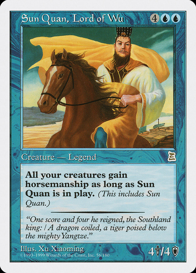 Sun Quan, Lord of Wu [Portal Three Kingdoms] MTG Single Magic: The Gathering    | Red Claw Gaming