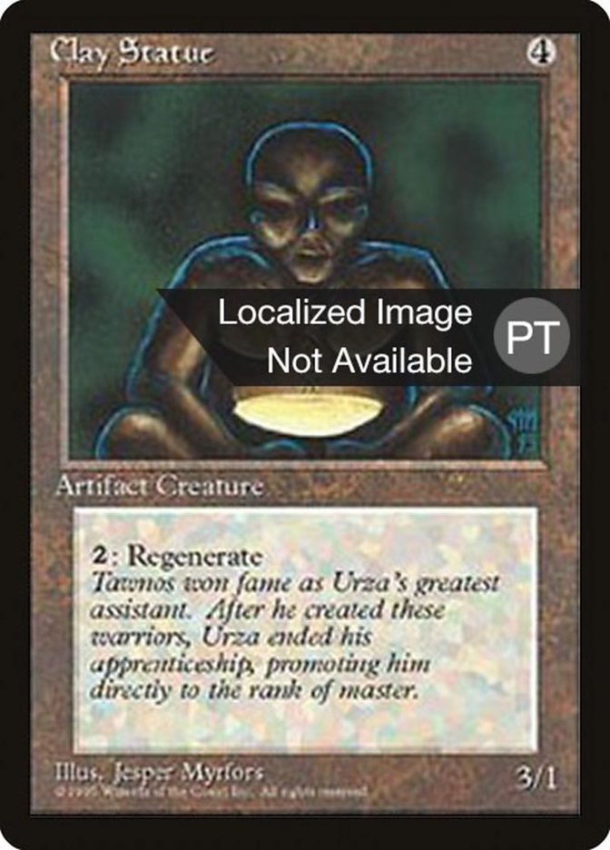 Clay Statue [Fourth Edition (Foreign Black Border)] MTG Single Magic: The Gathering    | Red Claw Gaming