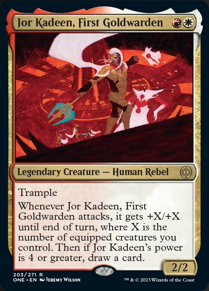 Jor Kadeen, First Goldwarden [Phyrexia: All Will Be One] MTG Single Magic: The Gathering    | Red Claw Gaming