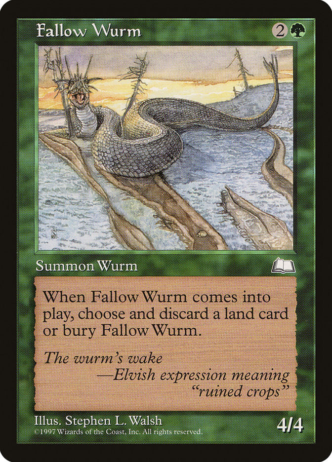 Fallow Wurm [Weatherlight] MTG Single Magic: The Gathering    | Red Claw Gaming