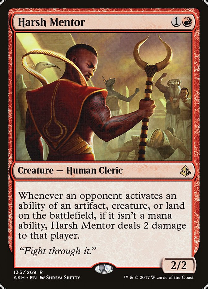 Harsh Mentor [Amonkhet] MTG Single Magic: The Gathering    | Red Claw Gaming