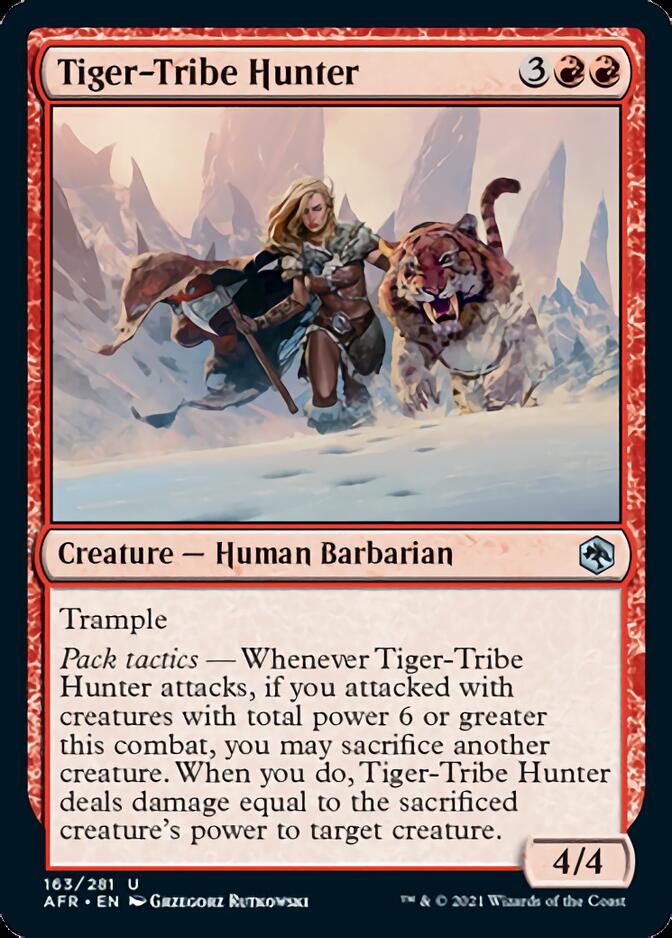 Tiger-Tribe Hunter [Dungeons & Dragons: Adventures in the Forgotten Realms] MTG Single Magic: The Gathering    | Red Claw Gaming