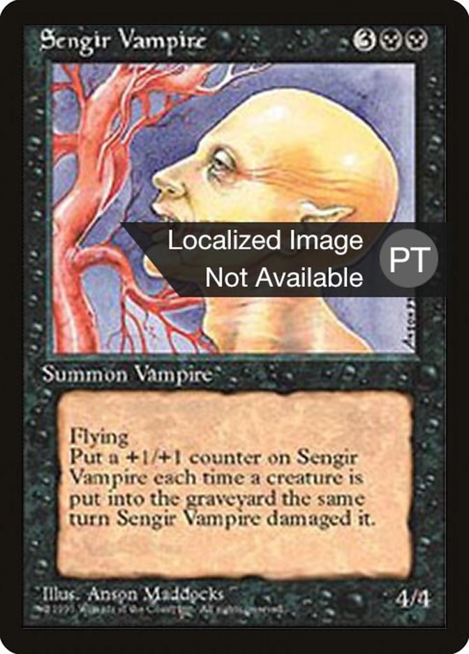 Sengir Vampire [Fourth Edition (Foreign Black Border)] MTG Single Magic: The Gathering    | Red Claw Gaming
