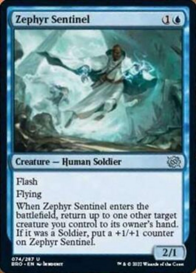 Zephyr Sentinel [The Brothers' War] MTG Single Magic: The Gathering    | Red Claw Gaming