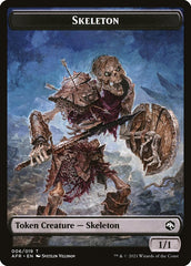 Illusion // Skeleton Double-Sided Token [Dungeons & Dragons: Adventures in the Forgotten Realms Commander Tokens] MTG Single Magic: The Gathering    | Red Claw Gaming