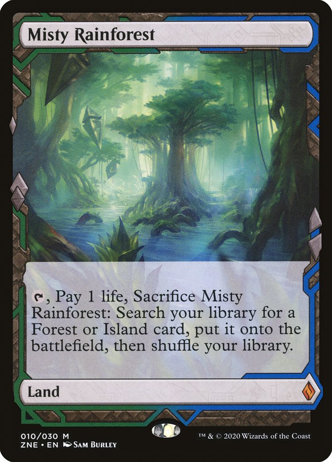 Misty Rainforest (Expeditions) [Zendikar Rising Expeditions] MTG Single Magic: The Gathering    | Red Claw Gaming