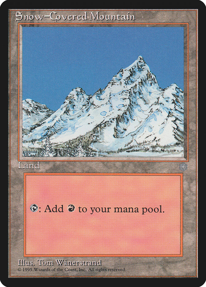 Snow-Covered Mountain [Ice Age] MTG Single Magic: The Gathering    | Red Claw Gaming