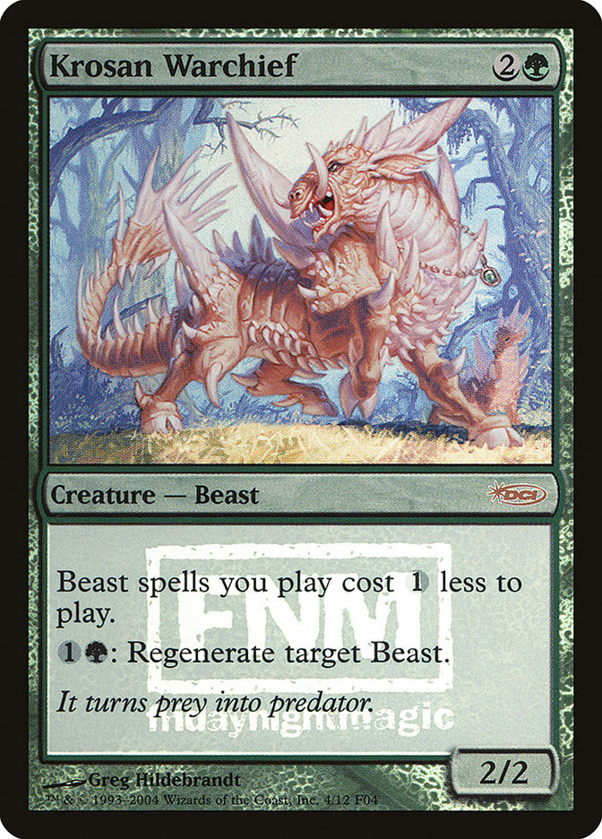 Krosan Warchief [Friday Night Magic 2004] MTG Single Magic: The Gathering    | Red Claw Gaming