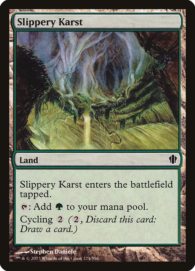 Slippery Karst [Commander 2013] MTG Single Magic: The Gathering    | Red Claw Gaming
