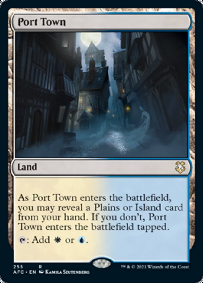 Port Town [Dungeons & Dragons: Adventures in the Forgotten Realms Commander] MTG Single Magic: The Gathering    | Red Claw Gaming