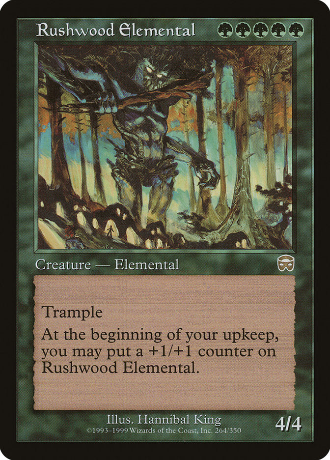 Rushwood Elemental [Mercadian Masques] MTG Single Magic: The Gathering    | Red Claw Gaming