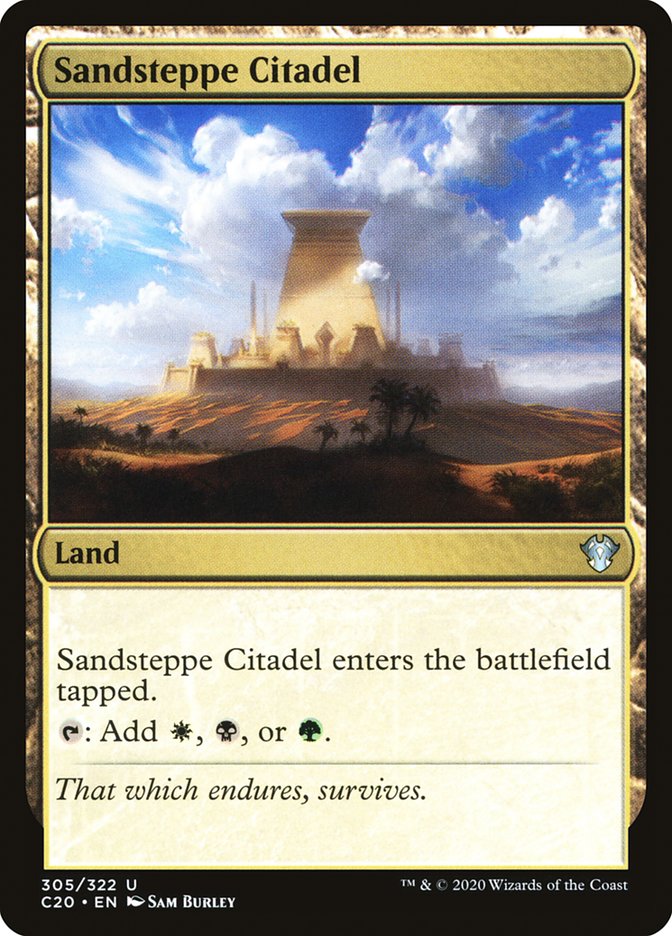 Sandsteppe Citadel [Commander 2020] MTG Single Magic: The Gathering    | Red Claw Gaming