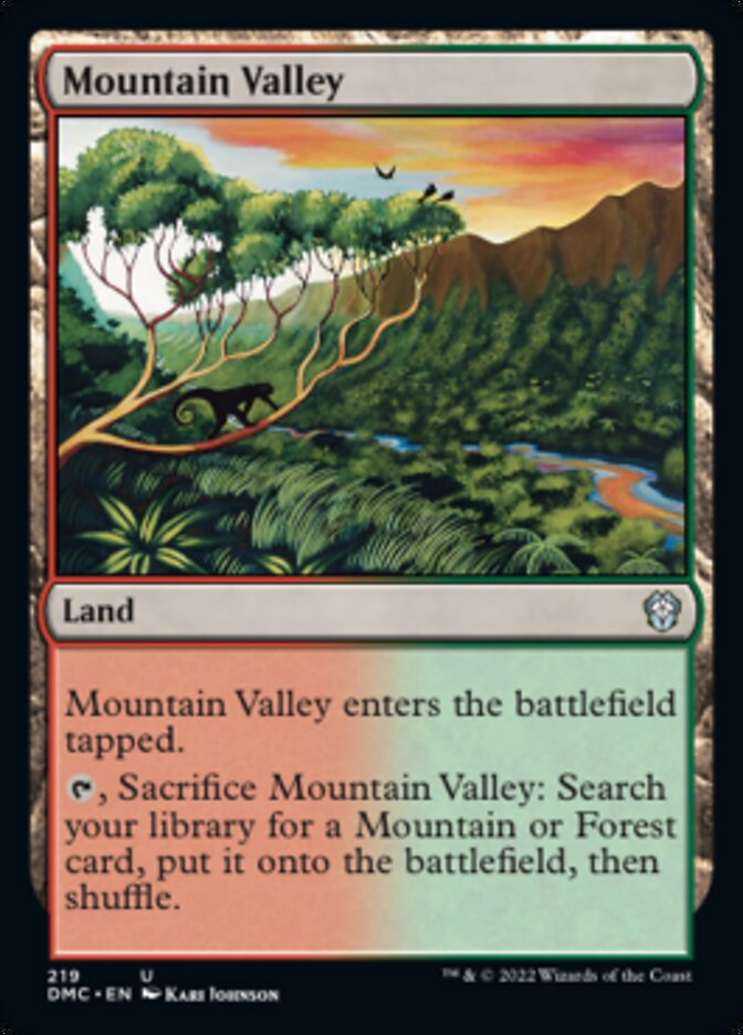 Mountain Valley [Dominaria United Commander] MTG Single Magic: The Gathering    | Red Claw Gaming