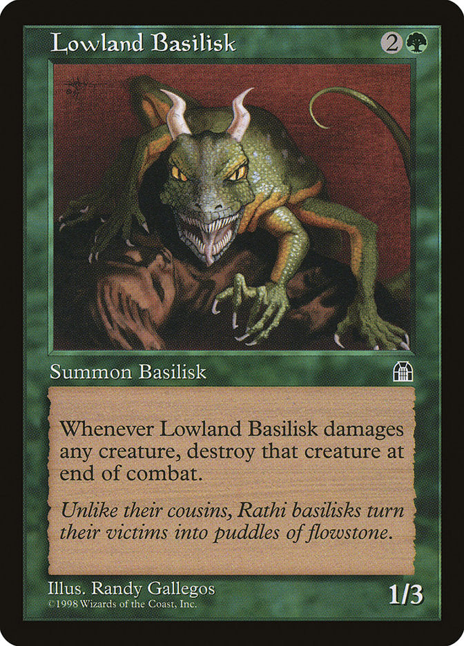 Lowland Basilisk [Stronghold] MTG Single Magic: The Gathering    | Red Claw Gaming