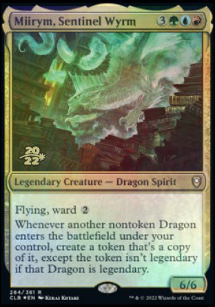 Miirym, Sentinel Wyrm [Commander Legends: Battle for Baldur's Gate Prerelease Promos] MTG Single Magic: The Gathering    | Red Claw Gaming