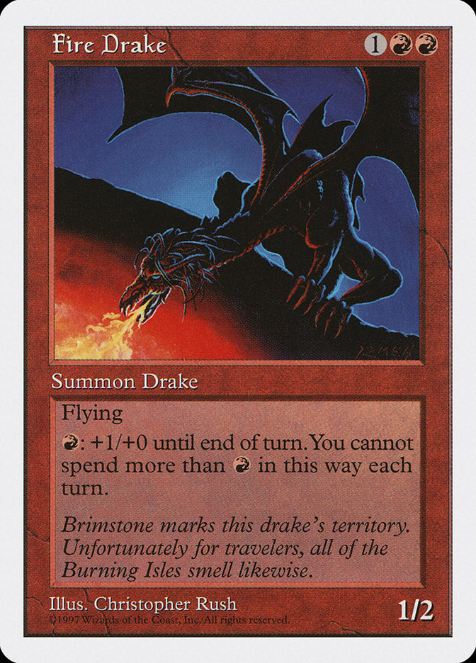 Fire Drake [Fifth Edition] MTG Single Magic: The Gathering    | Red Claw Gaming