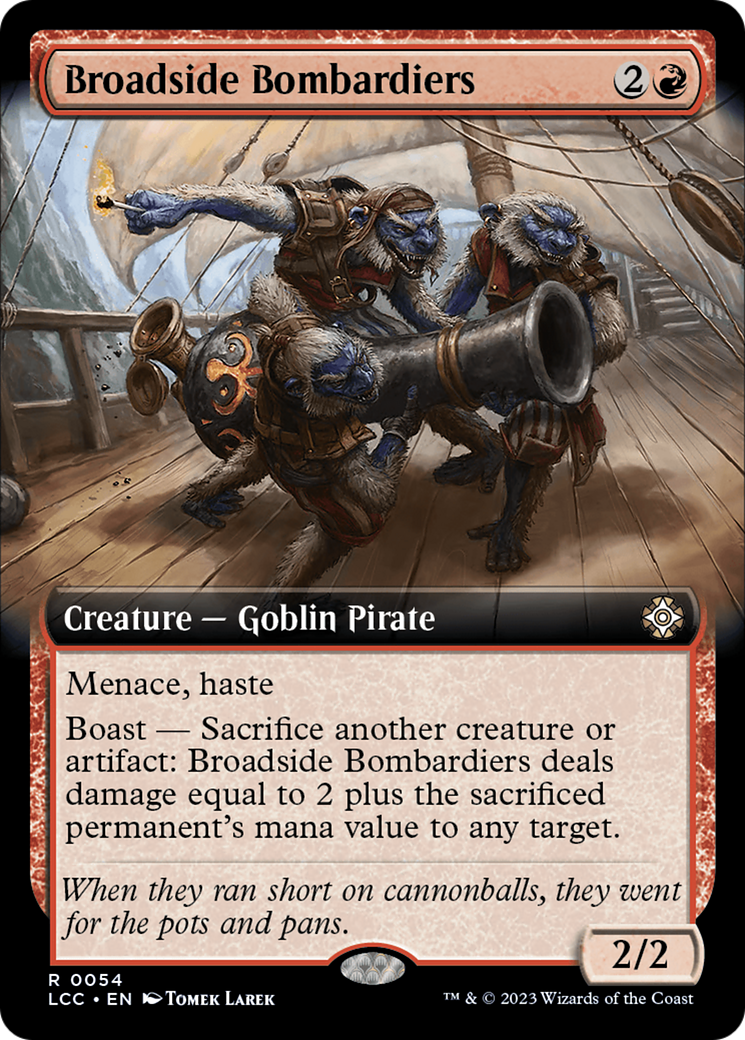 Broadside Bombardiers (Extended Art) [The Lost Caverns of Ixalan Commander] MTG Single Magic: The Gathering    | Red Claw Gaming