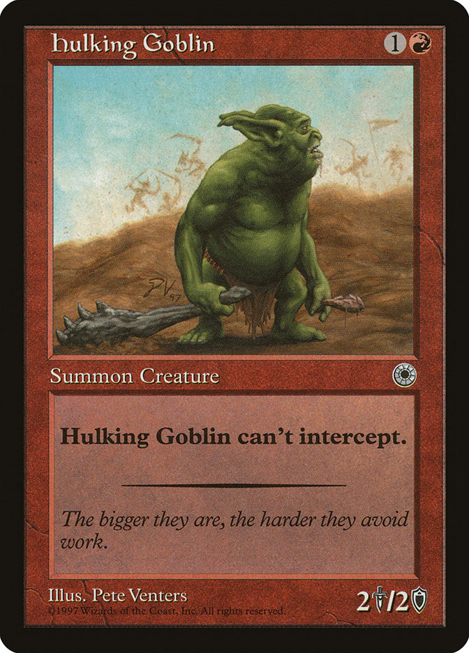 Hulking Goblin [Portal] MTG Single Magic: The Gathering    | Red Claw Gaming