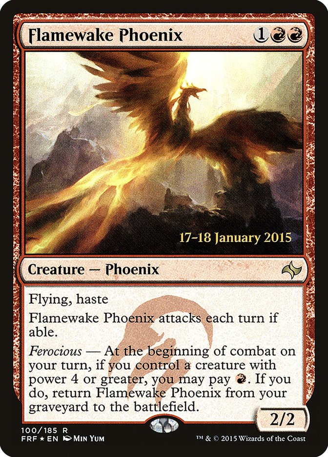 Flamewake Phoenix [Fate Reforged Prerelease Promos] MTG Single Magic: The Gathering    | Red Claw Gaming
